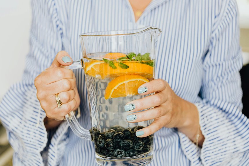 fruit water nails hydration solution